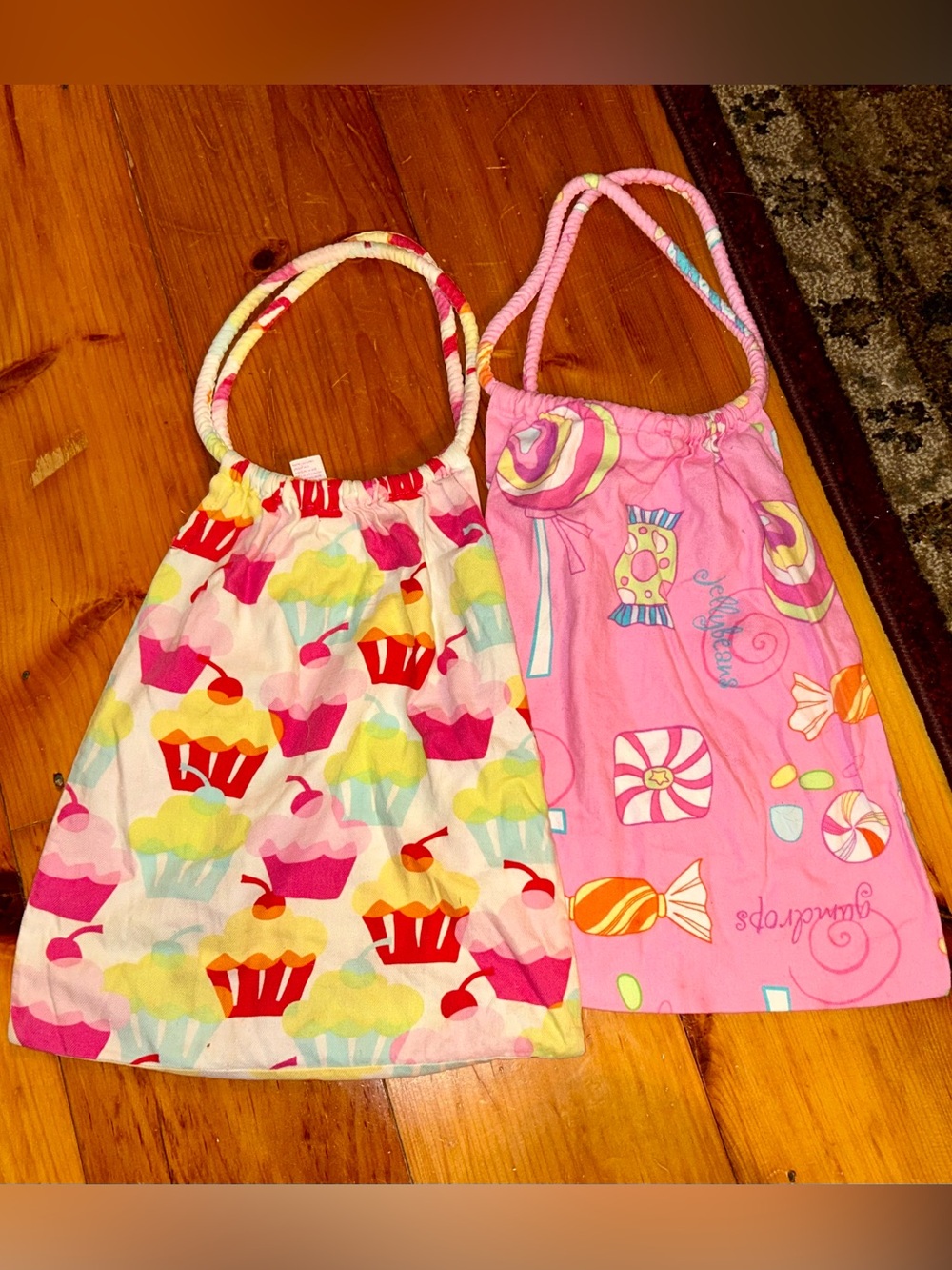 Rare Vintage Victoria’s Secret Sleepwear Bags; Cupcakes & Candy